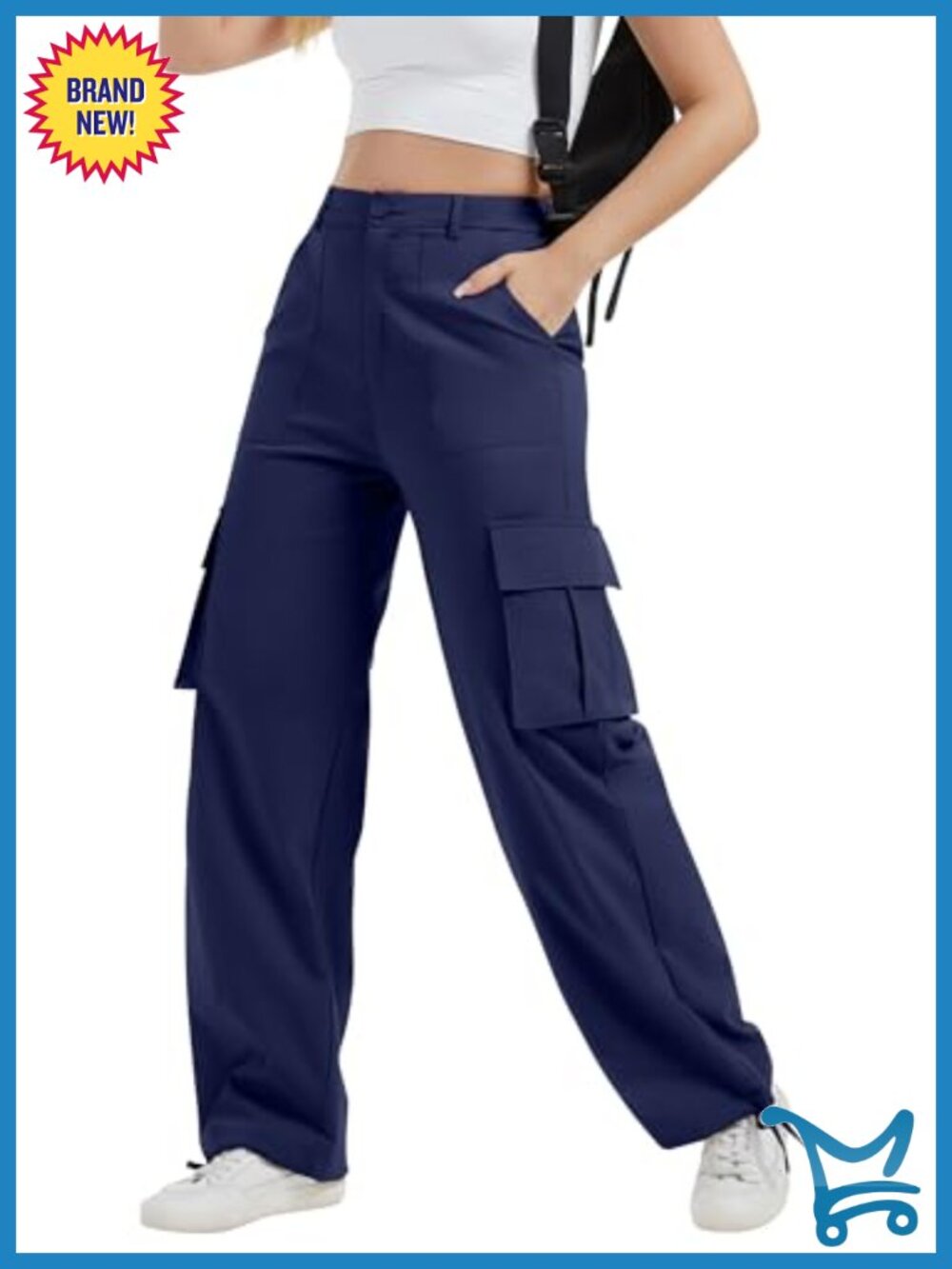 AVAMO Women's Cargo Pants High Waist Stretch Lightweight Hiking Pants